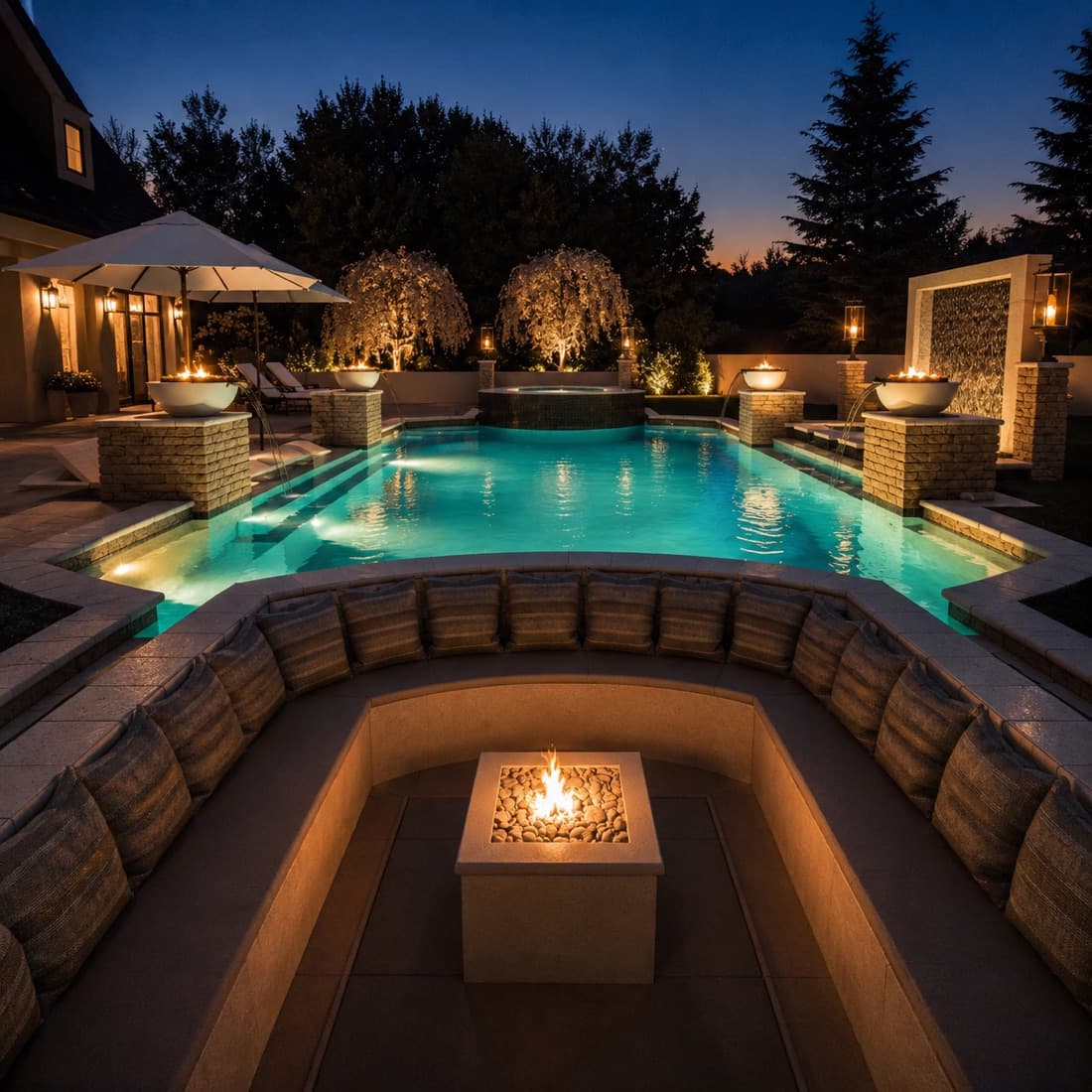 3D rendering of a custom pool design by DIY Pools & Spas